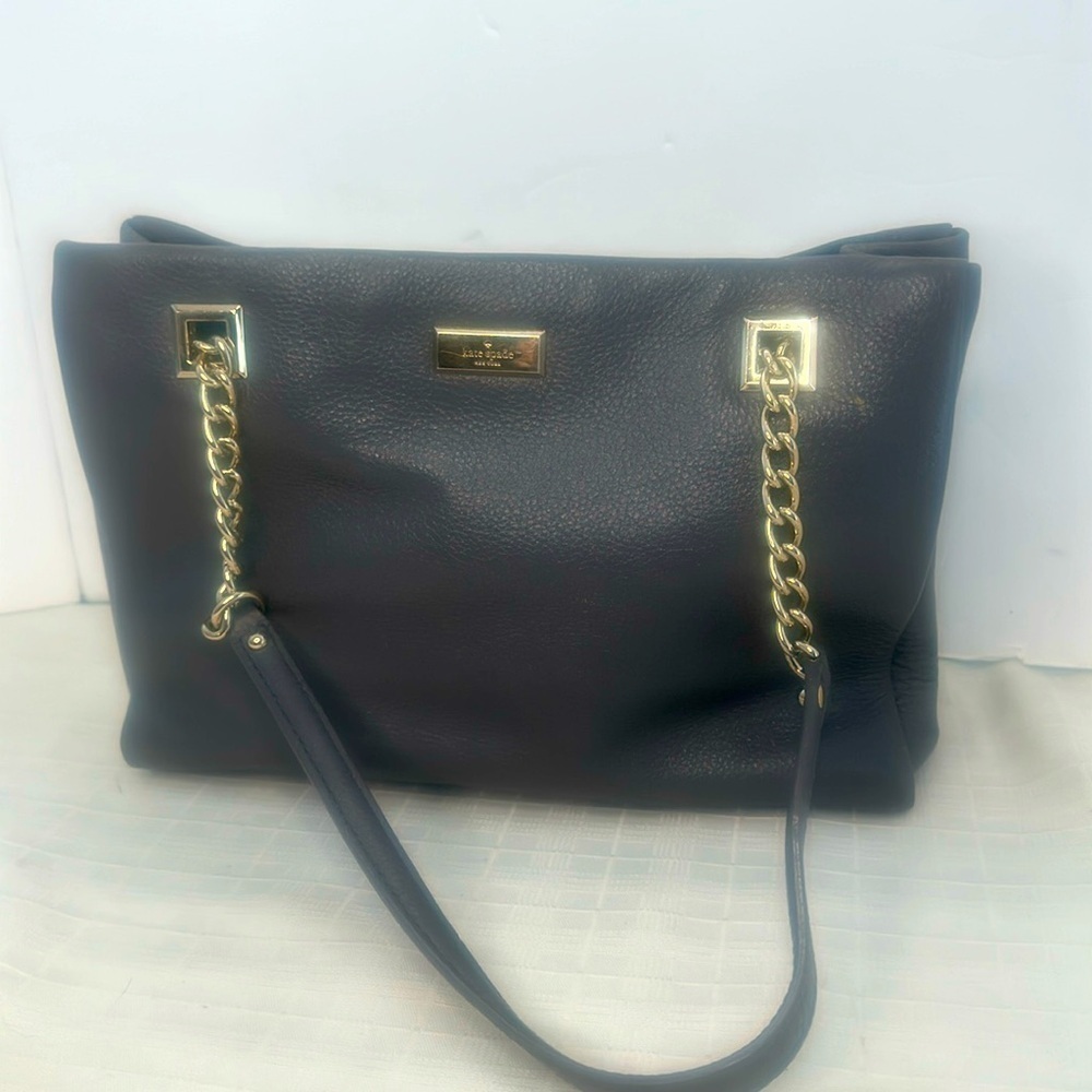 Kate Spade New York Emerson Place Phoebe Gold Chain Leather Tote